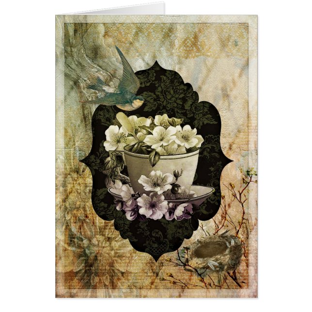 Min Kopp i Tea Hälsningskort (Framsidan)