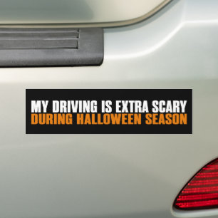 Min körning är extra läskig under Halloween-säsong Bildekal