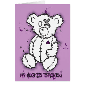 Min kram är det brutna kortet hälsningskort