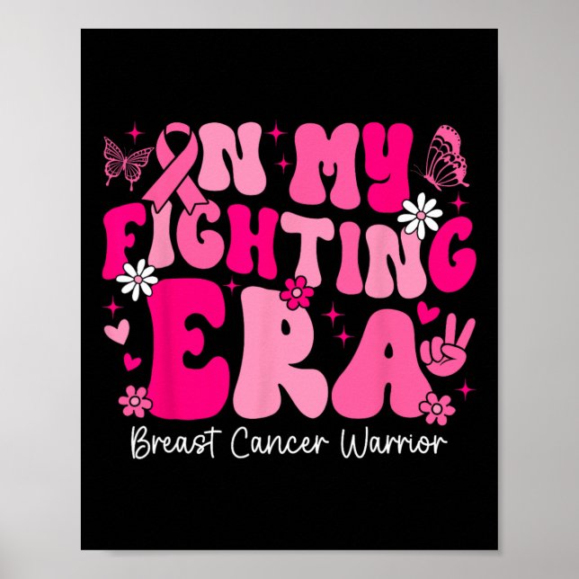 Min krigstider Breast Cancer Awareness Warrior Gr Poster (Framsidan)