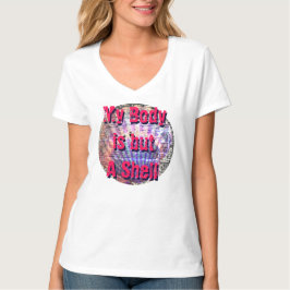 Min kropp är en Snäcka med årstids T-Shirt