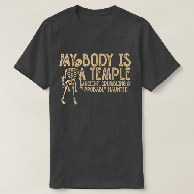 Min kropp är en storstilsint... t shirt (Design framsida)