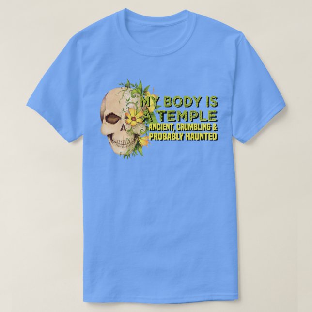 Min kropp är en storstilsint... t shirt (Design framsida)