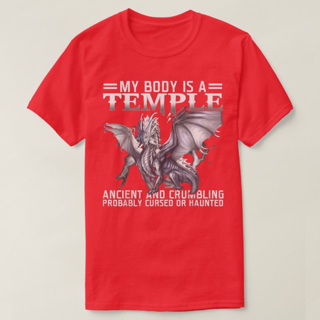 Min kropp är ett stort förbittrande och hemsökt. t shirt (Design framsida)