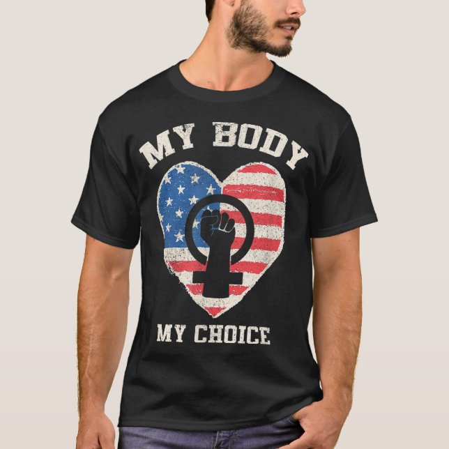 Min kropp Min Choice Pro Choice Women's Högers Fem T Shirt (Framsida)