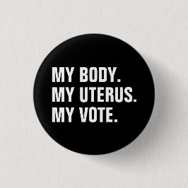 Min kropp Min liverus Min rösträtt svartvit minima Knapp