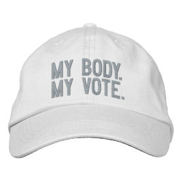 Min kropp, min röst, Kvinnliga höger och kvinnor r Broderad Keps