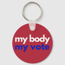 Min kropp - min röstomgång nyckelring