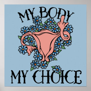 Min kropp mitt val av feminist poster
