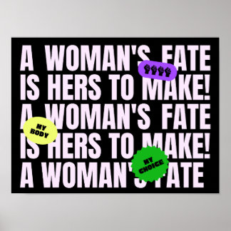 Min kropp mitt val feminist poster