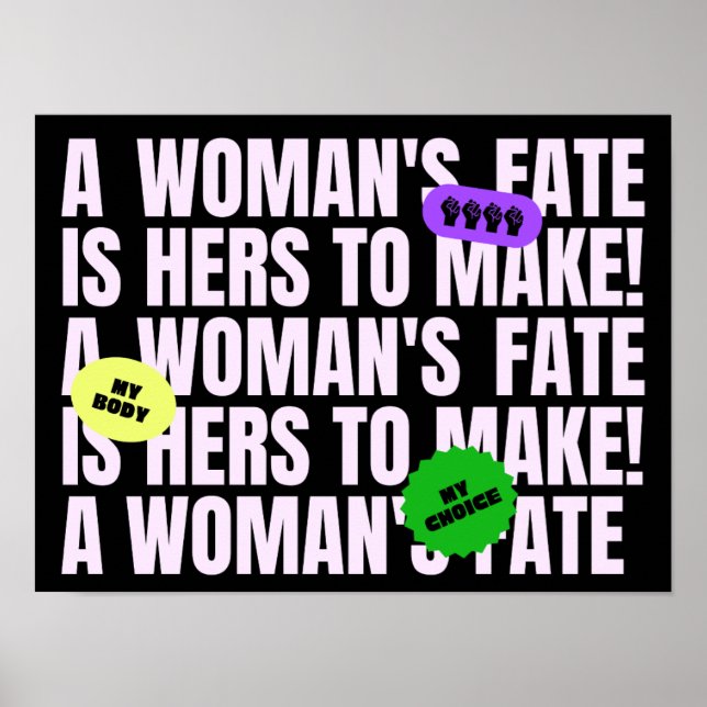 Min kropp mitt val feminist poster (Framsidan)