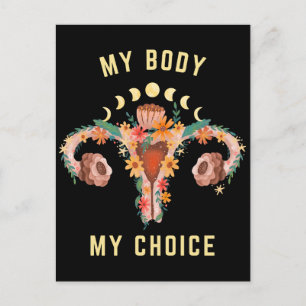 Min kropp mitt val feminist vykort