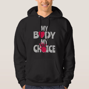 Min kropp mitt val hoodie