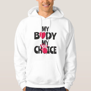Min kropp mitt val hoodie