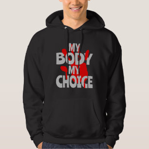 Min kropp mitt val hoodie