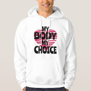 Min kropp mitt val hoodie
