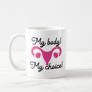 Min kropp mitt val kaffemugg