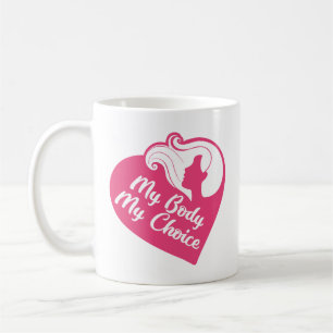 Min kropp mitt val kaffemugg