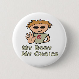 Min kropp mitt val knapp