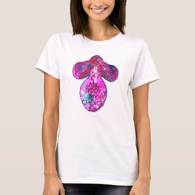 Min kropp mitt val Orchid T Shirt (Framsida)