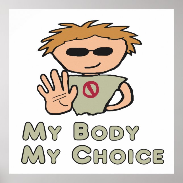 Min kropp mitt val poster (Framsidan)