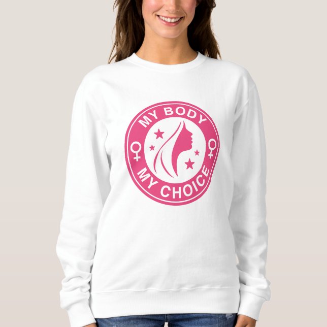 Min kropp mitt val t shirt (Framsida)
