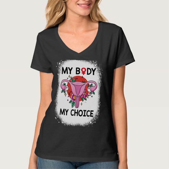 Min kropp mitt valprop-valmeddelande Köp oss Flagg T Shirt (Framsida)