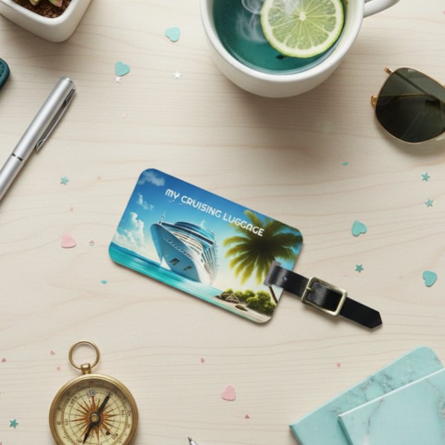 Min kryssningsbagage kryssningsfartyg bagagebricka (Skapare uppladdad)