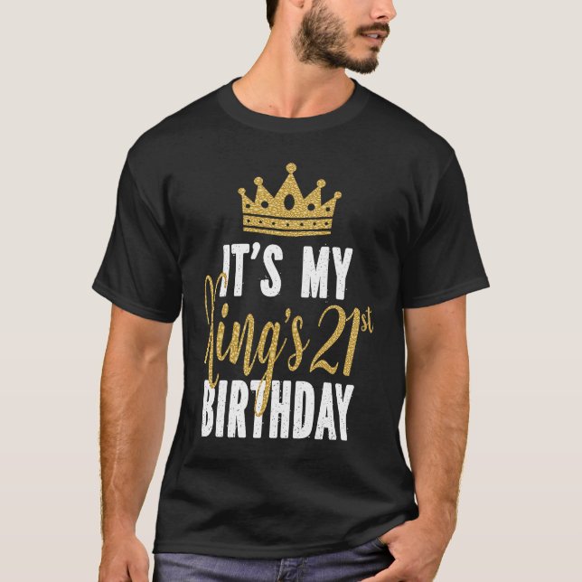 Min Kung 21:a födelsedagsidea i 21 år T Shirt (Framsida)