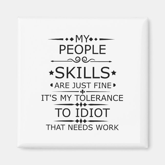 MIN KUNSKAPER ÄR BARA BRA MAGNET (Framsidan)