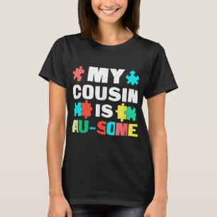 Min kusin är en Au-some Shirt-gåva till mamma papp T Shirt