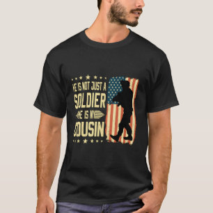 Min kusin är en Soldier Hero Proud Army Relative M T Shirt
