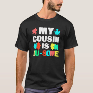 Min kusin har lite stöd för autistisk barnautism t shirt