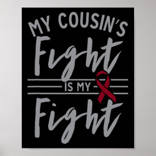 Min kusin kämpar mot min "Fight Sickle Cell Anemia Poster