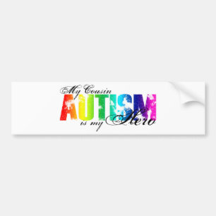 Min kusin min hjälte - Autism Bildekal