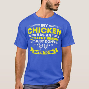 Min kyckling har en utmärkt höstgård med kyckling t shirt