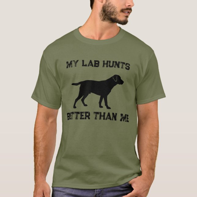 Min labb jagar bättre än mig t-shirt (Framsida)