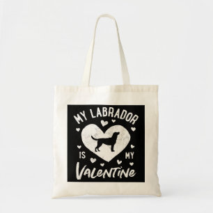 Min labrador är min Valentine Valentines day Manar Tygkasse