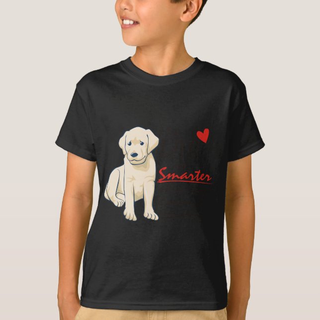 Min Labrador Retriever är mer smart T-shirt (Framsida)