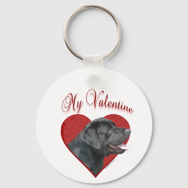 Min Labrador Retriever Valentine Nyckelring (Framsida)
