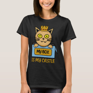 Min låda är min slott som undertecknar mina kattlo t shirt