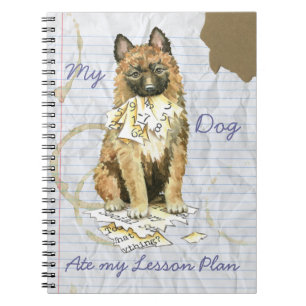 Min Laekenois Ate My Lesson Plan Anteckningsbok Med Spiral
