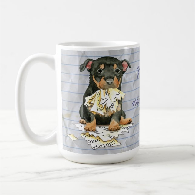 Min Lancashire Heeler Ate Min lärlingsplan Kaffemugg (Vänster)