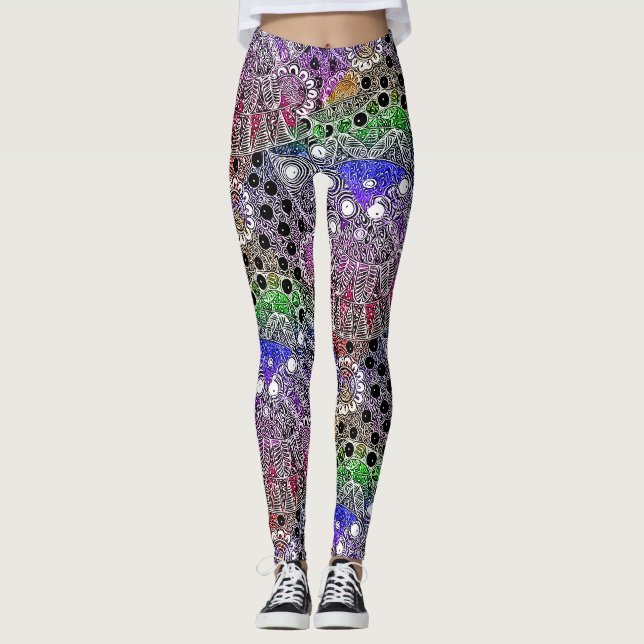 Min Land, utopi av australisk originalartist Leggings (Framsida)