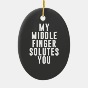 Min långfingersolutes dig julgransprydnad keramik