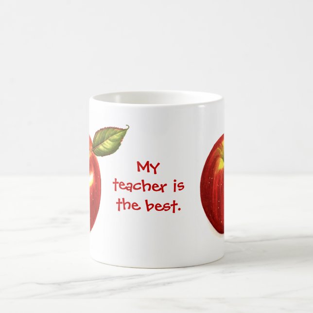 Min lärare är det bäst - muggen kaffemugg (Center)