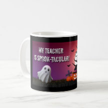 “Min lärare är spök‑spektakulär!” Halloween-mugg