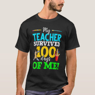 Min lärare överlevde 100 dagar av mig Dab 100 daga T Shirt