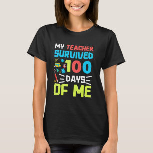 Min lärare överlevde 100 dagar av mig Elever Graf T Shirt