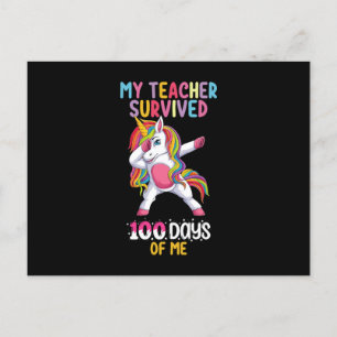 Min lärare överlevde 100 dagar av mig skola enhörn vykort